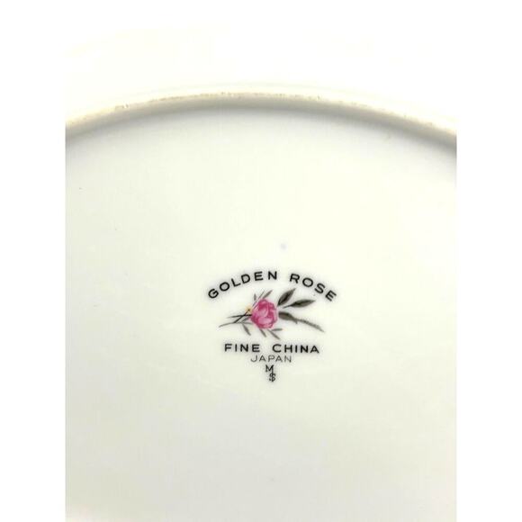 VTG Oval Serving Dish Vegetable Bowl Golden Rose Fine China of Japan 10" Long - Picture 2 of 14